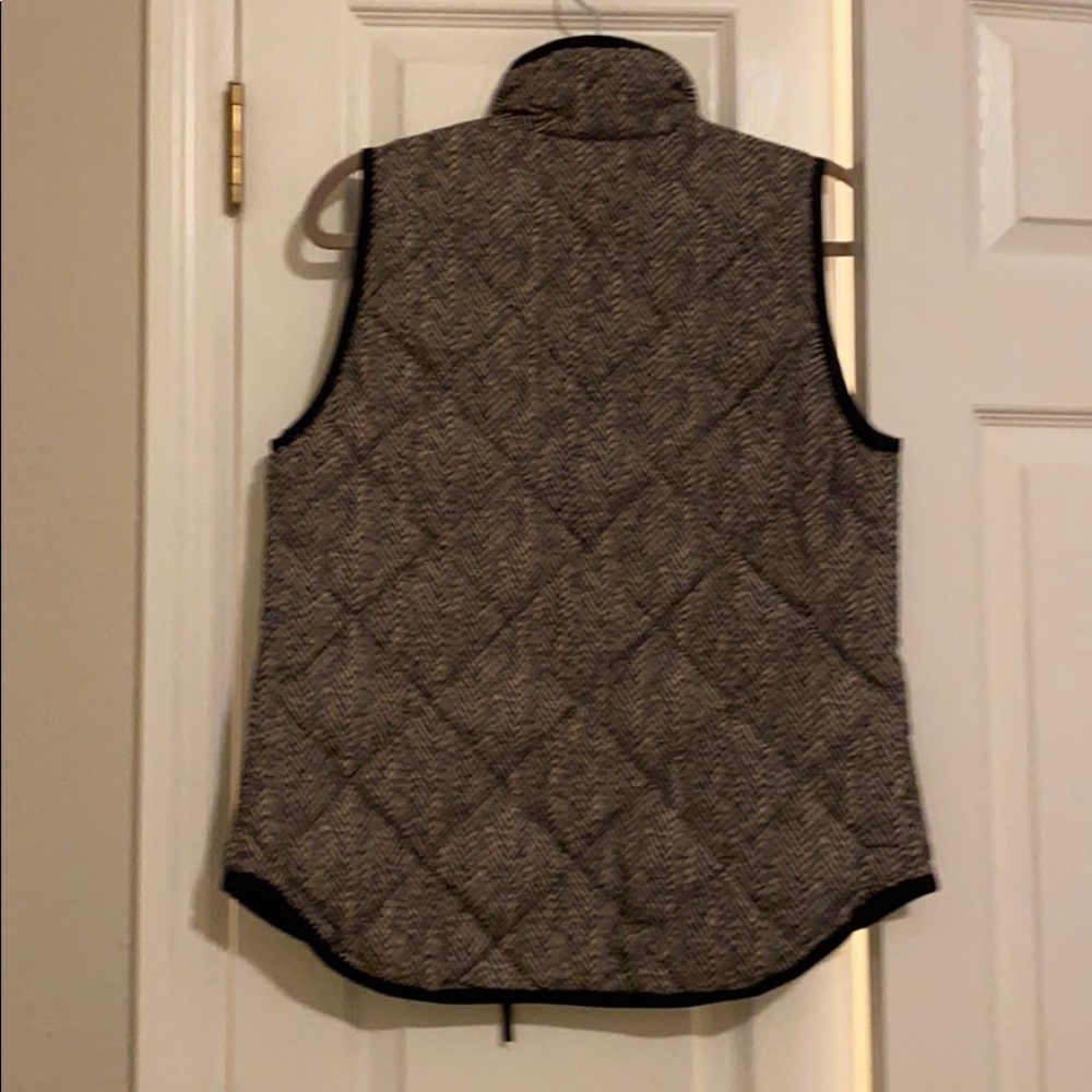 J. Crew Houndstooth Black Vest - Picture 8 of 8
